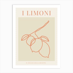 I Limoni - Orange Art Print