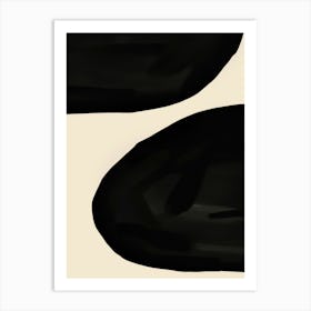 Black And Beige Abstract Painting 7 Poster