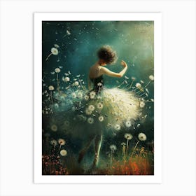 Dandelion ballerina 2 Art Print