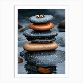 Zen Stones 9 Art Print