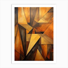 Dynamic Geometric Abstract Illustration 9 Art Print