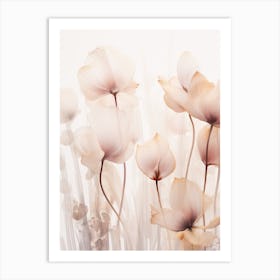 Boho Dried Flowers Cyclamen 1 Art Print