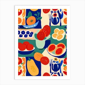 Fruit And Vegetables 2 Art Print