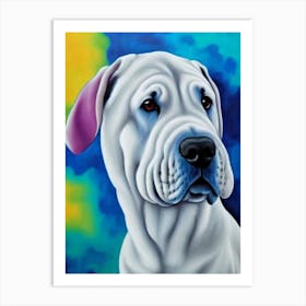 Chinese Shar Pei Fauvist Style Dog Art Print