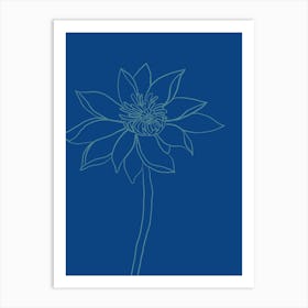 Transparent Lotus Flower Art Print