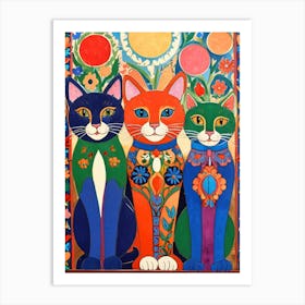 Three Cats 1 Art Print