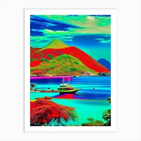 Komodo Island Indonesia Pop Art Photography Tropical Destination Art Print