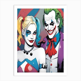 Harley Quinn & Joker 1 Art Print