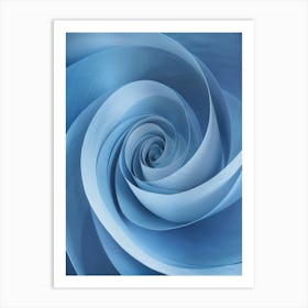 Blue Spiral Poster