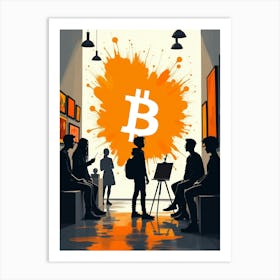 Bitcoin Art Art Print