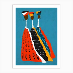 Three African Women 5 Art Print