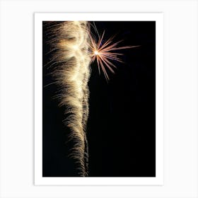 Firework Art Print