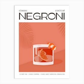 Classic Negroni Art Print