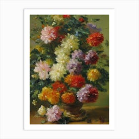 Chrysanthemums Painting 5 Flower Art Print