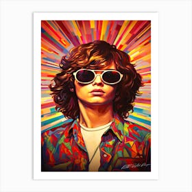 Disco Star - Retro Guy With Glasses Art Print