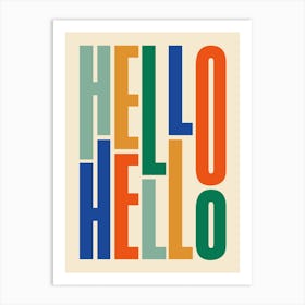 Hello Hello Typography Art Print
