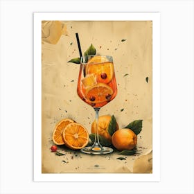 Aperol Spritz Orange 59 Art Print