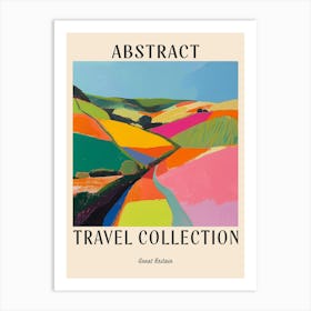 Abstract Travel Collection Poster Great Britain 2 Art Print