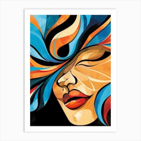 Woman'S Face 140 Art Print