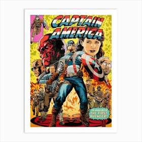 Captain America Movie And FIlm 2 Art Print