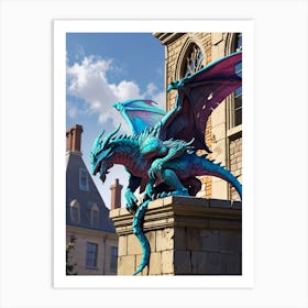 Blue Dragon 8 Art Print