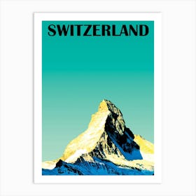 Zermatt, Mountain Peak, Switzerland 1 Art Print