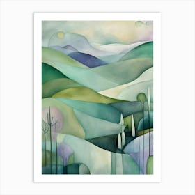 Landscape Painting 7 Art Print