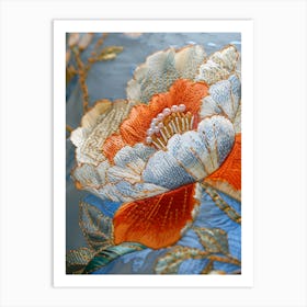 Japanese Embroidery 4 Art Print