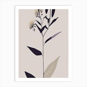 Butterfly Bush Wildflower Simplicity Art Print