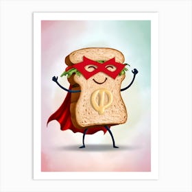 Superhero Sandwich 4 Art Print