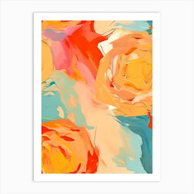 Abstract Roses Art Print