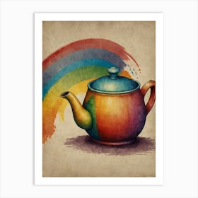 Rainbow Teapot 5 Art Print