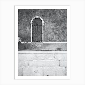 Arched Shuttered Window Venice Art Print