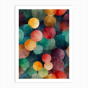 Watercolor Circles Art Print