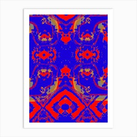 Abstract Red And Blue 10 Art Print