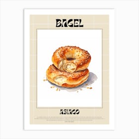 Asiago Bagel 4 Art Print