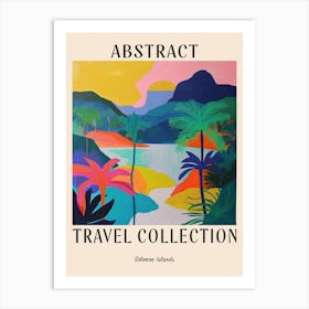 Abstract Travel Collection Poster Solomon Islands 3 Art Print