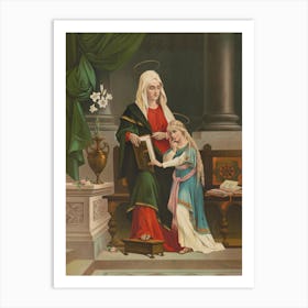 Virgin And The Child Art Print