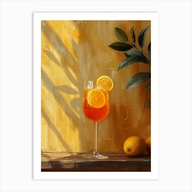 Aperol Spritz Orange 73 Art Print