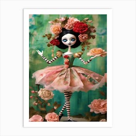 Day Of The Dead Marionette  Art Print