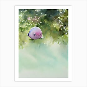 Blobfish Storybook Watercolour Art Print