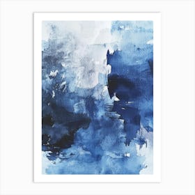 Abstract Blue Painting 10 Art Print