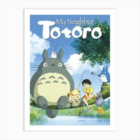 My Neighbor Totoro Miyazaki Japanese Anime 3 Art Print