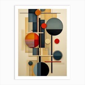 Abstract Harmony – Geometric Balance in Modern Design Art Print