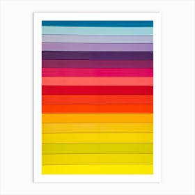 Rainbow Stripes Art Print