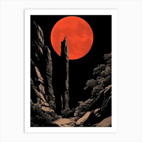 Red Moon 11 Art Print