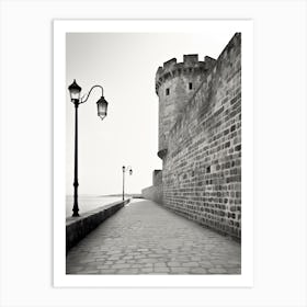 Rhodes, Greece, Photography In Black And White 3 Art Print