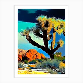 Joshua Tree National Park Nat Viga Style  (6) Art Print