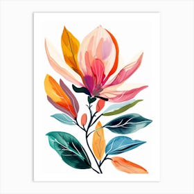 Magnolia Flower Art Print