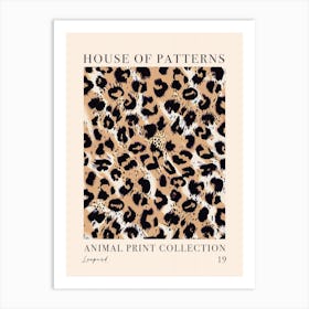 House Of Patterns Leopard Animal Print Pattern 4 Art Print